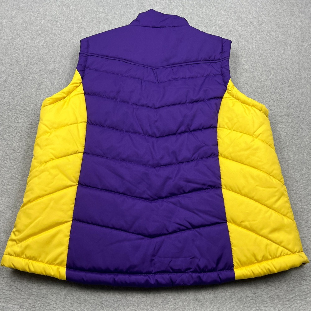 Minnesota Vikings Vest Women's XXL Purple NFL Team Apparel GIII Full‎ Zip Puffer - Picture 8 of 10